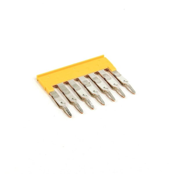 Allen-Bradley 1492-CJK5-3 Center Jumper, Plug-In Type, 5 mm Center to Center, 3 Pole, Yellow, for Use With 1492-L3, L3T, L3Q, L3P,