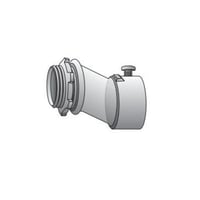 O-Z/Gedney OE-50 Type OE Concretetight Offset Set Screw Connector, 1/2 in, For Use With EMT Conduit, Malleable Iron, Zinc Plated