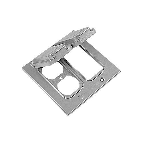 Red Dot® Dry-Tite® 2CCDG Weatherproof Receptacle Cover, Die Cast Aluminum