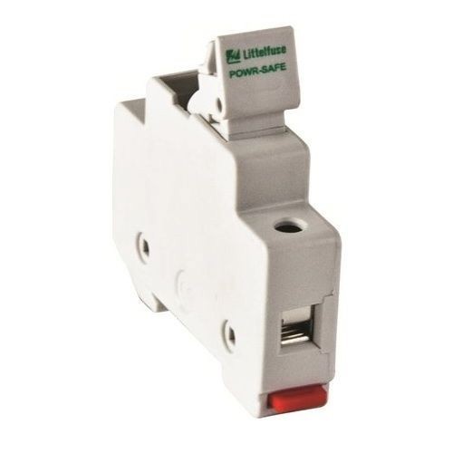Littelfuse® POWR-SAFE LPSC001 Dead Front Non-Indicating Fuse Holder, 600 VAC/VDC, 30 A, Class: CC, 14 to 8 AWG Wire, 1 Pole