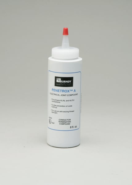 Data-Spec-SheetBURNDY® PENETROX™A P8A Corrosion Protection Oxide-Inhibiting Joint Compound, 8 oz Squeeze Bottle, Semi-Solid Grease Form, Gray, 1.07