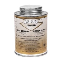 Madison Electric P-6003 Regular Solvent Cement, 1 qt Closed Cup, Clear