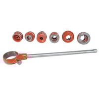 RIDGID® 36475 Exposed Ratchet Threader Set With Carrying Case, NPT, 1/2 to 2 in