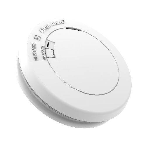 BRK® PR710B Low Profile Smoke Alarm, Photoelectric Sensor, 3 VDC Lithium Power Cell Battery, 85 dB
