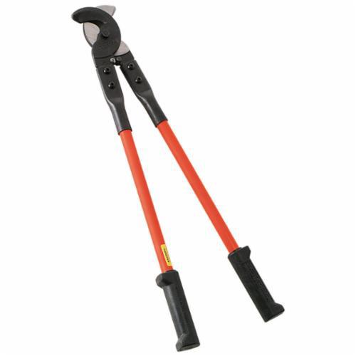 63045Klein® 63041 Standard Cable Cutter, 500 MCM Copper, 750 MCM Aluminum, 1-3/8 in Soft Cable, 25-1/2 in L, Forged Steel Jaw