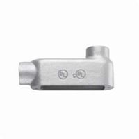 LB100MCrouse-Hinds Condulet® LB100M Type LB Conduit Outlet Body, 1 in Hub, 5 Form, 12.5 cu-in Capacity, Malleable Iron, Aluminum Acrylic Painted/Electro-Galvanized