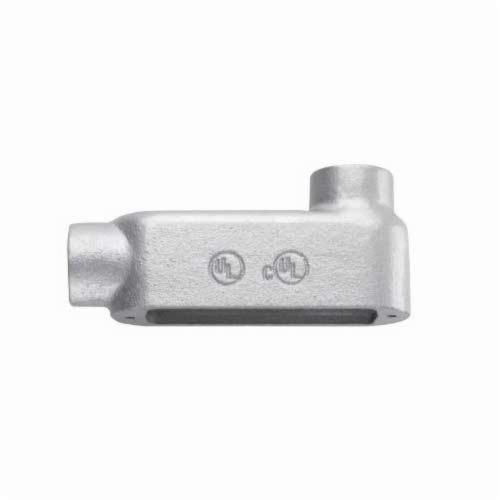 LB100MCrouse-Hinds Condulet® LB100M Type LB Conduit Outlet Body, 1 in Hub, 5 Form, 12.5 cu-in Capacity, Malleable Iron, Aluminum Acrylic Painted/Electro-Galvanized