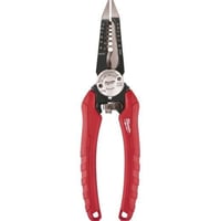 Milwaukee® 48-22-3079 6-in-1 1-Handed Spring Loaded Combination Plier With Side Cutter and Wire Stripper, 2-1/4 in L x 1-1/2 in W Forged Alloy Steel Jaw, 7-1/2 in OAL