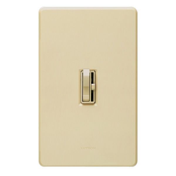 Ariadni® Toggler® AY-103PH-IV 3-Way Dimmer Switch, 120 VAC, Slide-to-Bright/Dim Operation, Ivory