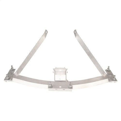 CR3CA48CHANCE® CR3CA48 3 Phase Curved Equipment Mounting Bracket, 2 Position Horizontal Fittings, 48 in End to End Spacing