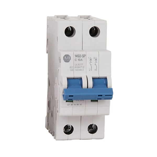 Allen-Bradley 1492-SPM1C010-N Supplementary Protectors, 1 Pole Configuration, Trip Curve C, 1A, +Neutral Option