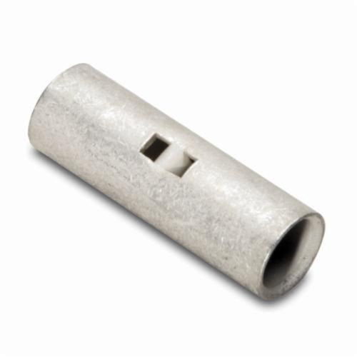YSV2CLBURNDY® HYLINK™ YSV4CLBOX Type YSV-L Uninsulated Seamless Butt Splice, 4 AWG Conductor, 1.12 in L, Short Barrel, Copper