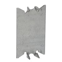 2710RACO® 2709 Standard Non-Gangable Cable Protector Plate, 5/8 in THK, Steel, Silver