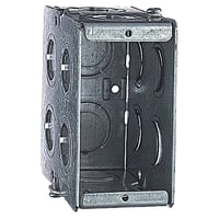 Data-Spec SheetSteel City® GW-135-G Gangable Masonry Box, Steel, 22 cu-in Capacity, 1 Gang, 1 Outlets, 22 Knockouts
