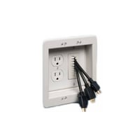 CED130Arlington Scoop™ CED130 Cable Entry Device With Slotted Cover, For Use With Cable Management System, Plastic