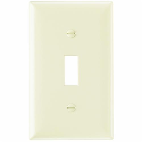 SP1-LAPass & Seymour® Sierraplex® SP1-LA Standard Wallplate, 1 Gangs, 5 in H x 2-3/4 in W, Thermoplastic, Light Almond