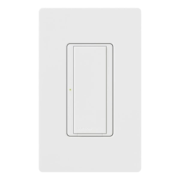 Maestro® MA-S8AM-WH Digital Switch, 120/127 VAC, 8 A Light/3 A Fan, 1 Poles, On/Off Operation, White