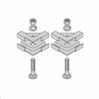 SB2101ABZB-Line SB2101ABZ Junction Splice Clamp Kit, 1-1/2 in H Runway, For Use With Cable Runway Stringer, ASTM A570 Structural Steel