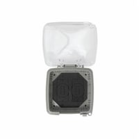 WP5220CIntermatic® WP5220C Heavy Duty Non-Metallic Weatherproof While-In-Use Cover, 6-1/2 in L x 6-1/2 in W x 2-1/4 in D, Receptacle Cover, Polycarbonate