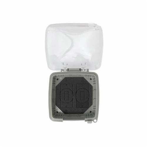 WP5220CIntermatic® WP5220C Heavy Duty Non-Metallic Weatherproof While-In-Use Cover, 6-1/2 in L x 6-1/2 in W x 2-1/4 in D, Receptacle Cover, Polycarbonate