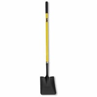 Minerallac® Cully™ 37253 Square Point Shovel, 47 in L Handle, 11-1/4 in L x 8-5/8 in W Blade, Steel Blade, Fiberglass Handle
