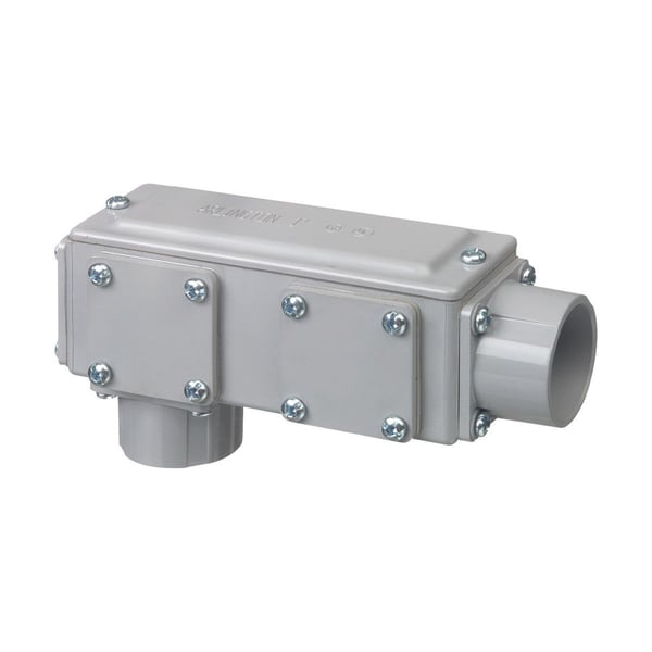 939NMArlington AnyBODY™ 938NM 5-in-1 Conduit Body With Cover, Gasket, LB Body, 3-1/2 in Hub, 369 cu-in Capacity, Plastic