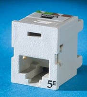 OR-TJ5E00Ortronics® TracJack® OR-TJ5E00 Clarity® 180 deg Jack, Flush Mount, 8 Jack Position