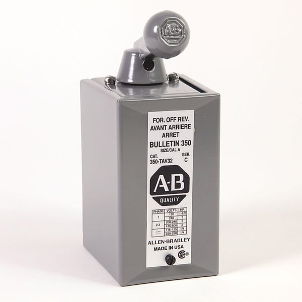350-TAV32Allen-Bradley, 350-TAV32, Size A Operation with No Interlock