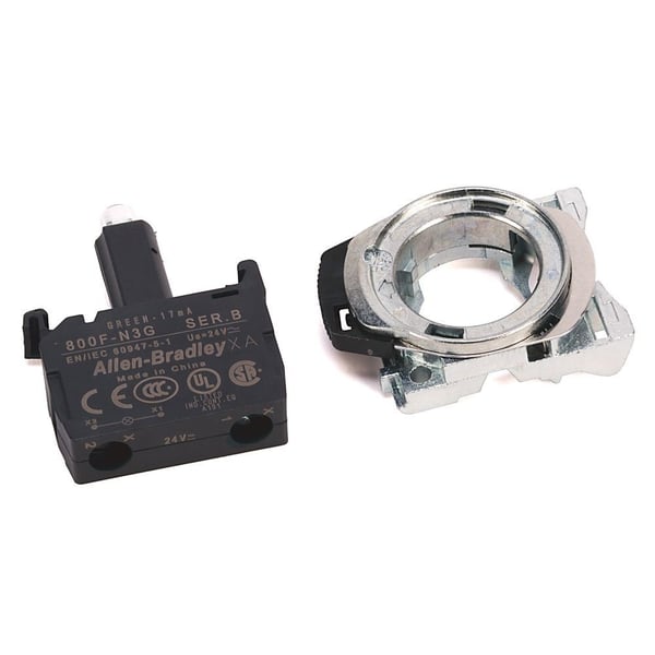 800F-MN3RX12Allen-Bradley 800F-MN3RX12 Integrated LED, Metal Latch Mount, 24V AC/DC, Red LED, 1 N.O. Contact(s), 2 N.C. Contact(s), Standard