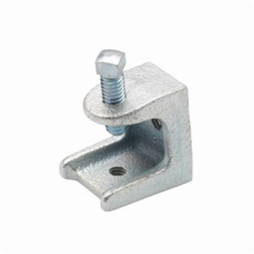952Bridgeport® 954 Single Screw Insulator Support Beam Clamp, 1/2-13 Rod, 300 lb Load, Malleable Iron, Electro-Plated Zinc