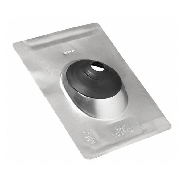 Oatey® All-Flash® No-Calk® 11871 Roof Flashing, Aluminum, 1-1/2 to 3 in Pipe, 11 in W x 14-1/2 in L Base