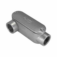 O-Z/Gedney Clip-On™ 170 Conduit Body Cover, 1/2 in Hub, For Use With Form 7™ Conduit Body, Stamped Steel, Pre-Galvanized Zinc