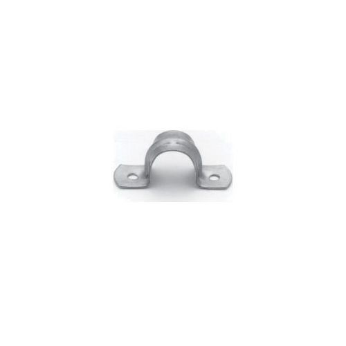 Crouse-Hinds 496 12 2-Hole Conduit Strap, 4 in, For Use With EMT/IMC and Rigid Conduit, Steel, Hot Dipped Galvanized