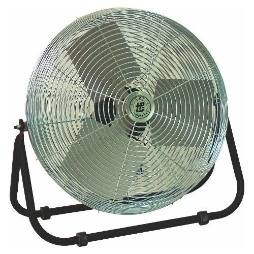 TPI F18TE 1-Phase Standard Workstation Floor Fan, 18 in Blade, 3200/4200/4600 cfm Flow Rate, 120 VAC, 1.5 A