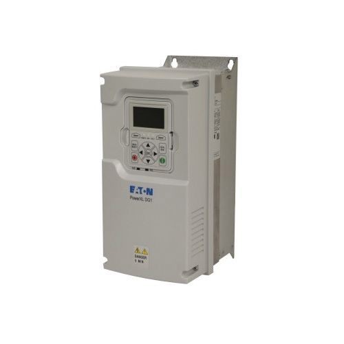 DG1-345D6FB-C21CEATON PowerXL™ DG1-345D6FB-C21C 3-Phase Adjustable Variable Frequency Drive, 230/208 to 240 VAC, 5.6 A, 3 hp, 9-1/2 in W x 17-1/2 in D