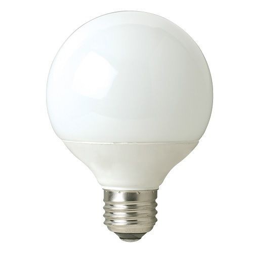 TCP® SpringLamp® 8060142 Compact Fluorescent Lamp, 14 W, E26 CFL Lamp, G25 Globe Shape, 800 Lumens