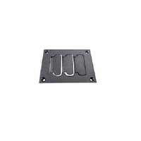 829PFL-BLKWiremold® Omnibox™ 829PFL-BLK Assembled Communication Cover Plate, 4.31 in L x 3.29 in W, Brass