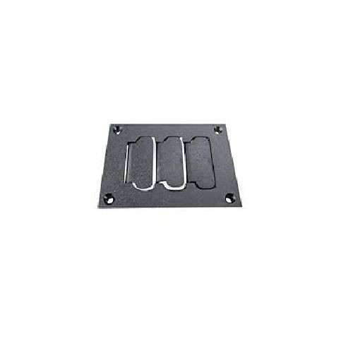 829PFL-BLKWiremold® Omnibox™ 829PFL-BLK Assembled Communication Cover Plate, 4.31 in L x 3.29 in W, Brass
