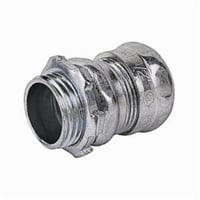 TC112USSteel City® TC116US Non-Insulated Compression Connector, 2 in Trade, For Use With EMT Conduit, Steel, Zinc Plated