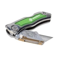 Greenlee® 0652-22 Lockback Folding Utility Knife, Standard Utility Stainless Steel Blade