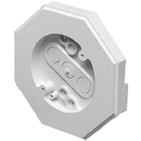 Arlington 8141 Siding Mounting Kit With Built-in Box, Plastic, 6.8 cu-in Capacity, 6.61 in L x 6.61 in W x 1.237 in D