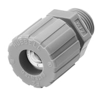 Wiring Device-Kellems SHC1022CR Form 2 Standard Duty Cord Connector, 1/2 in NPT Trade, 1 Conductor, 0.25 to 0.38 in Cable Openings, Nylon, Smooth
