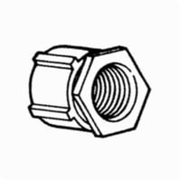 1124Bridgeport® 1123-AL 3-Piece Conduit Coupling, 1 in, For Use With Threaded IMC/Rigid Conduit, Aluminum, Plain