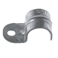 Steel City® TS-103 1-Hole Snap Strap, 1 in, For Use With EMT Conduit, Steel, Zinc Plated