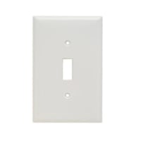 Pass & Seymour® Sierraplex® SPJ1-W Junior Jumbo Wallplate, 1 Gangs, 7 in H x 3-1/8 in W, Thermoplastic, White