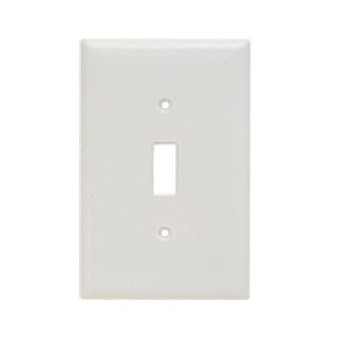 Pass & Seymour® Sierraplex® SPJ1-W Junior Jumbo Wallplate, 1 Gangs, 7 in H x 3-1/8 in W, Thermoplastic, White