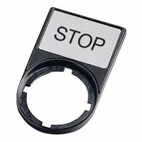 M22S-ST-GB0EATON M22S-ST-GB0 M22 Complete Legend Plate With Insert, 1.18 in W, Black/Silver Field