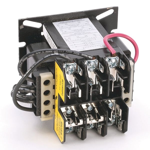 1497-B-HXDX-3-NAllen-Bradley 1497-B-HXDX-3-N 1497 - CCT Standard Transformer, 80VA, 208V 60Hz Primary, 120V 60Hz, 2 Pri - 1 Sec Fuse Blocks, No Cover/ No Sec. Fuse