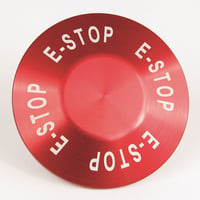 Allen-Bradley 800T-N210RE Replacement Part, Cap, 30 mm Push-Button, Red, EMERGENCY STOP, Anodized Aluminum, 63 mm, Push-Pull Push-Button