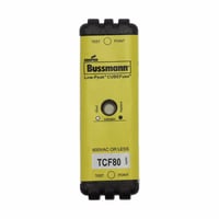 TCF80Bussmann CUBEFuse™ TCF80 Indicating Non-Rejection Time Delay Fuse, 80 A, 600 VAC/300 VDC, 100/300 kA Interrupt, Class: CF, Square Blade Body